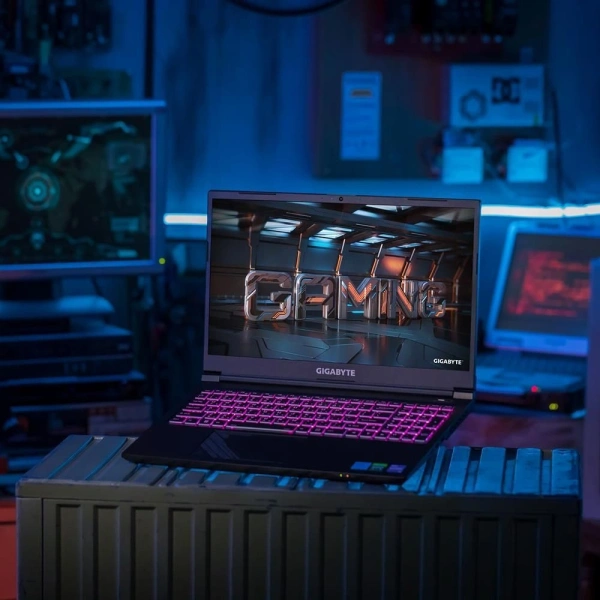 Ноутбук Gigabyte G5 Core i7 13620H 16Gb SSD512Gb NVIDIA GeForce RTX4050 6Gb 15.6" IPS FHD (1920x1080) FreeDOS black WiFi BT Cam (MF5-H2KZ353SD)