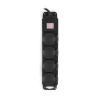 Сетевой фильтр Buro 400MDP-3-B 3м (4 розетки) черный (коробка)