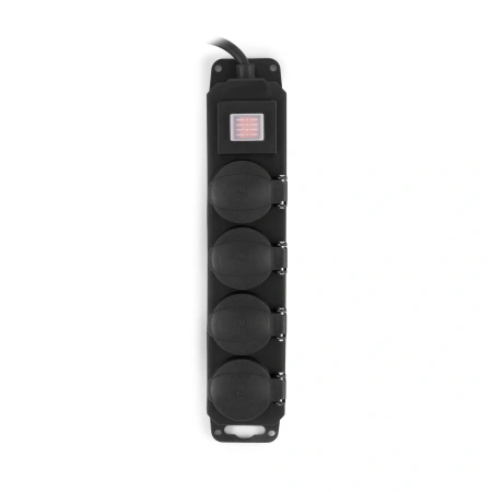 Сетевой фильтр Buro 400MDP-3-B 3м (4 розетки) черный (коробка)