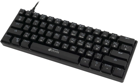 Клавиатура Оклик K713X механическая черный USB Multimedia for gamer LED