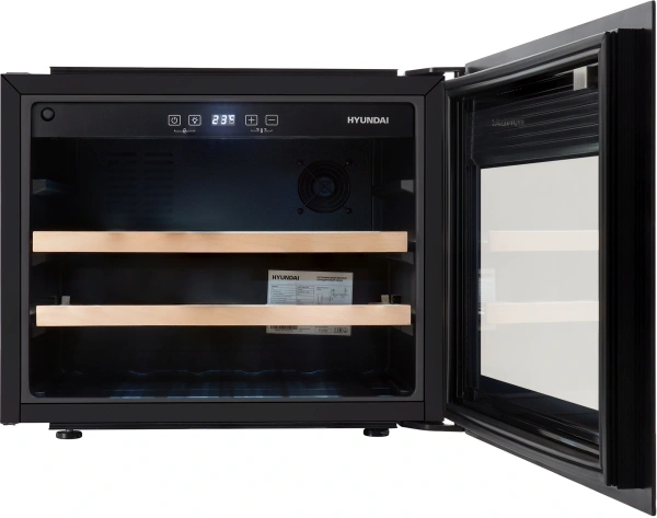 Винный шкаф Hyundai HBWC 0461 SCT 1-нокамерн. черный