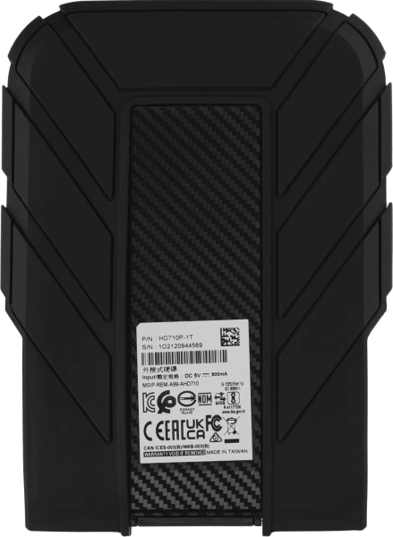 Жесткий диск A-Data USB3.0 1TB AHD710P-1TU31-CBK HD710Pro DashDrive Durable 2.5" черный