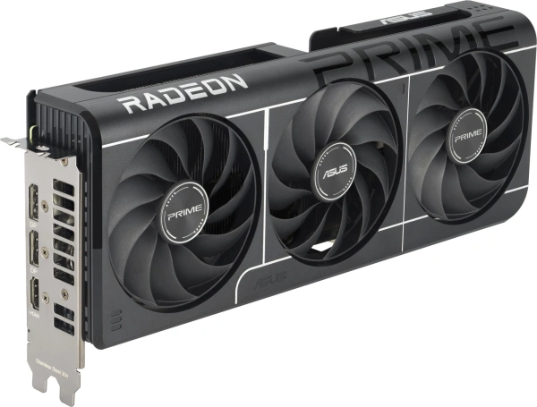 Видеокарта Asus PCI-E 5.0 PRIME-RX9060XT-O16G AMD Radeon RX 9060XT 16Gb 128bit GDDR6 2740/20000 HDMIx1 DPx2 HDCP Ret