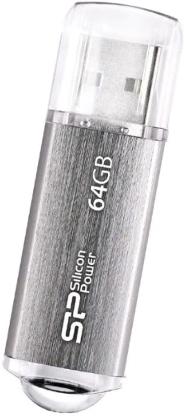 Флеш Диск Silicon Power 64Gb Ultima II-I Series SP064GBUF2M01V1S USB2.0 серебристый