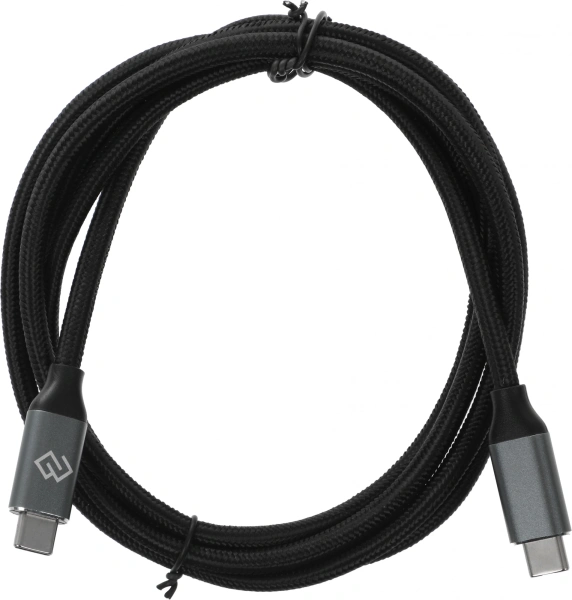 Кабель Digma D-TYPE-C-USB3.2-100W-4K-1.5M USB Type-C (m)-USB Type-C (m) 1.5м черный