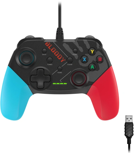 Геймпад A4Tech Bloody GP30 Sports черный/синий USB виброотдача обратная связь (GP30 SPORTS BLUE)