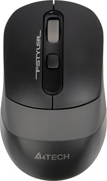 Мышь A4Tech Fstyler FG10S черный/серый оптическая 2000dpi silent беспров. USB для ноутбука 4but (FG10S GREY)