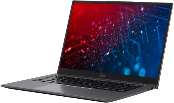 Ноутбук IRU Planio 14INP N-series N100 8Gb SSD256Gb Intel UHD Graphics 14" IPS FHD (1920x1080) FreeDOS grey WiFi BT Cam 5000mAh (2023733)