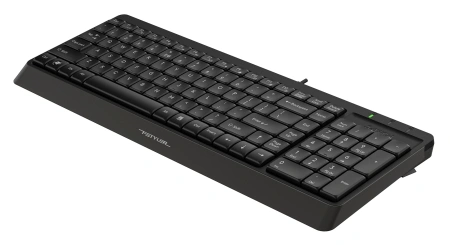 Клавиатура A4Tech FK15 черный USB (FK15 BLACK) кабель 1.5м