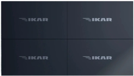 Панель Ikar 55" ПВ 55-115-100 (3.5 мм) черный IPS LED 8ms 16:9 DVI HDMI M/M матовая 1200:1 500cd 178гр/178гр 3840x2160 VGA DP Quad 4K (2160p) USB 40кг (RUS)