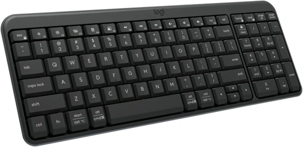 Клавиатура Logitech K250 YR0107 графитовый беспроводная BT slim Multimedia (920-013452)