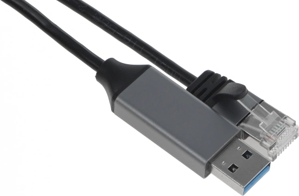 Кабель Buro BU-USB-A-LAN1000-2m USB A (m) RJ-45 (m) 2м черный (пакет)
