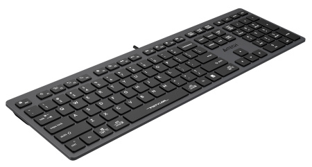 Клавиатура A4Tech FX50 серый USB slim Multimedia (FX50 GREY) кабель 1.5м