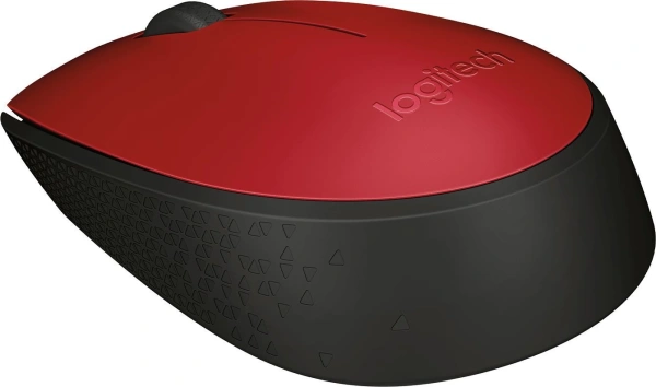 Мышь Logitech M171 красный/черный оптическая 1000dpi беспров. USB для ноутбука 2but (910-004645)
