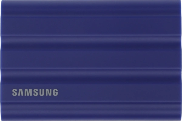 Накопитель SSD Samsung Original USB-C 1Tb MU-PE1T0R/WW Shield T7 1.8" синий