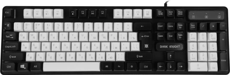 Клавиатура Defender GK-077 белый/черный USB for gamer LED (45078) кабель 1.5м