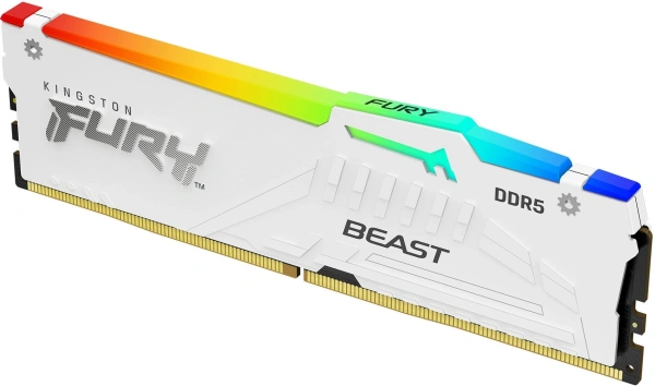 Память DDR5 32GB 6000MHz Kingston KF560C30BWEA-32 Fury Beast RGB RTL Gaming PC5-48000 CL30 DIMM 288-pin 1.4В kit single rank с радиатором Ret