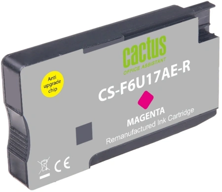 Картридж струйный Cactus CS-F6U17AE-R 953XL пурпурный (24мл) для HP OJ Pro 7740/8210/8218/8710/8715 с чипом