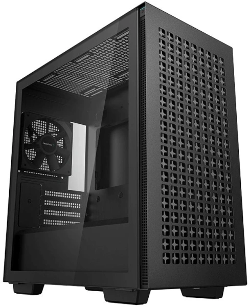 Корпус Deepcool CH370 черный без БП mATX 7x120mm 4x140mm 2xUSB3.0 audio bott PSU