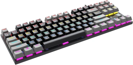 Клавиатура Оклик K600X механическая черный/серый USB Multimedia for gamer LED