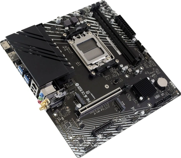 Материнская плата Biostar B850MT2-E DJ Socket AM5 AMD B850 2xDDR5 mATX AC`97 8ch(7.1) 2.5Gg RAID+HDMI+DP