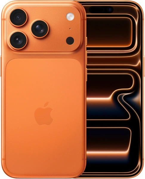 Смартфон Apple A3523 iPhone 17 Pro 1Tb оранжевый моноблок 3G 4G 1Sim 6.3" 1206x2622 iOS 26 48Mpix 802.11 a/b/g/n/ac/ax/be NFC GPS Protect