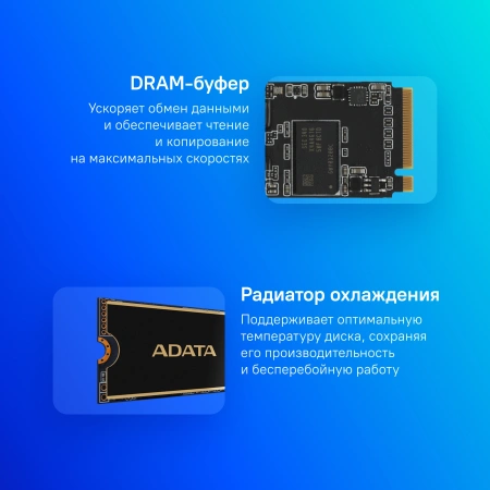 Накопитель SSD A-Data PCIe 4.0 x4 1TB ALEG-960-1TCS Legend 960 M.2 2280