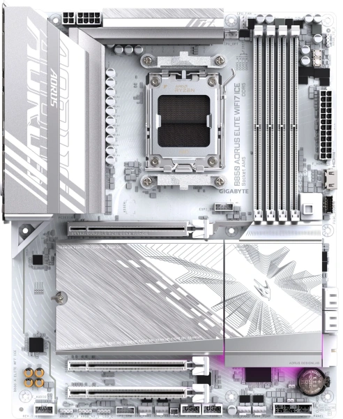 Материнская плата Gigabyte B850 AORUS ELITE WIFI7 ICE Socket AM5 AMD B850 4xDDR5 ATX AC`97 8ch(7.1) 2.5Gg RAID+DP