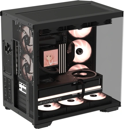 Корпус Formula Crystal Z7 PA черный без БП E-ATX 6x120mm 2x140mm 1xUSB3.0 audio bott PSU