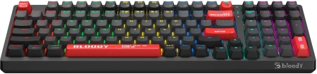 Клавиатура A4Tech WS98 механическая черный USB беспроводная BT/Radio for gamer LED