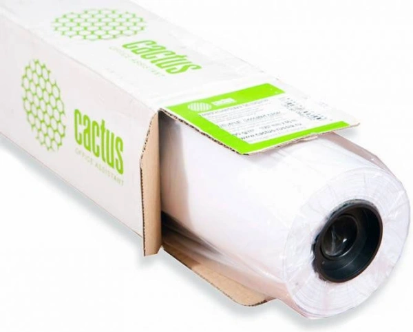 Бумага Cactus Eco CS-LFP80-914457E 36"(A0) 914мм-45.7м/80г/м2/белый CIE155% для струйной печати втулка:50.8мм (2") (упак.:1рул)