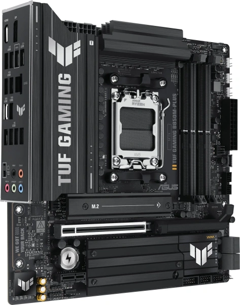 Материнская плата Asus TUF GAMING B850M-PLUS Socket AM5 AMD B850 4xDDR5 mATX AC`97 8ch(7.1) 2.5Gg RAID+HDMI+DP