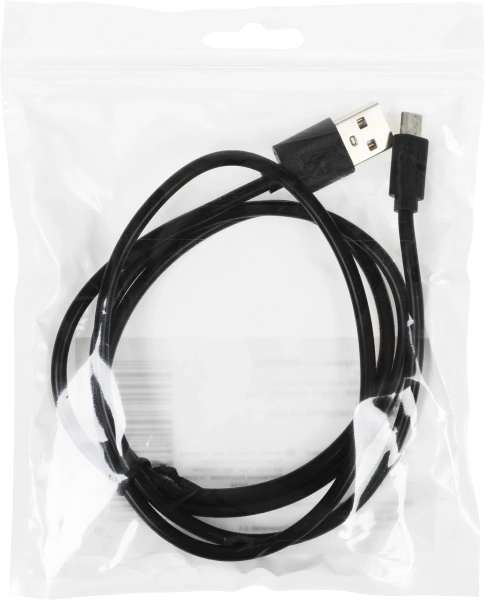 Кабель KingPrice KP-microUSB-2.4A-1m USB (m)-micro USB (m) 1м черный