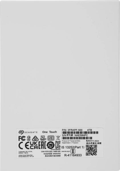 Жесткий диск Seagate USB3.0 4TB STKZ4000402 One Touch 2.5" голубой