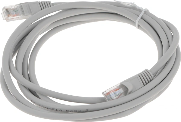 Патч-корд Buro UTP-5E-3M-G-LSZH UTP cat.5E 3м серый RJ-45 (m)-RJ-45 (m)