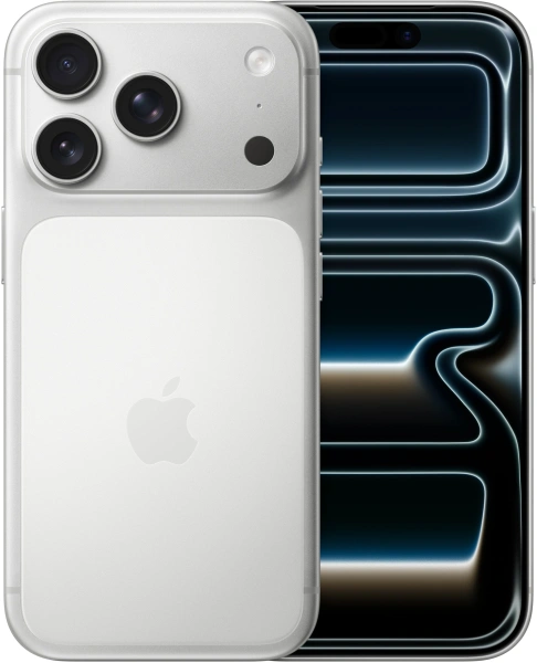 Смартфон Apple A3523 iPhone 17 Pro 512Gb серебристый моноблок 3G 4G 1Sim 6.3" 1206x2622 iOS 26 48Mpix 802.11 a/b/g/n/ac/ax/be NFC GPS Protect