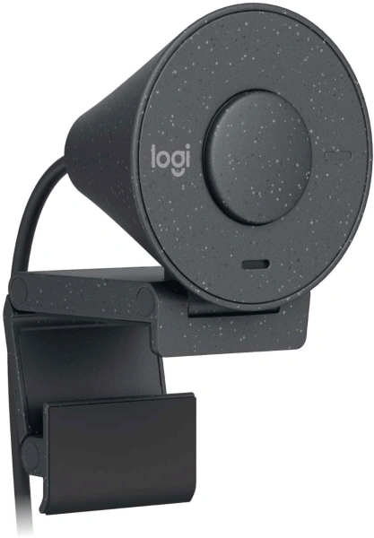 Камера Web Logitech HD Webcam Brio 300 черный 2Mpix (1920x1080) USB Type-C с микрофоном (960-001438)