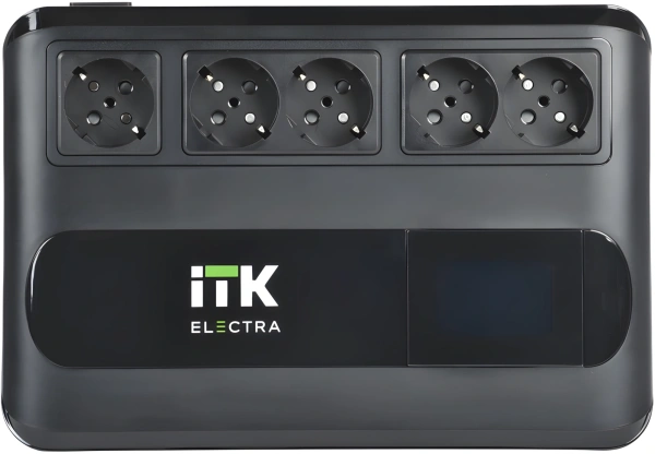 Источник бесперебойного питания ITK Electra ELT5-800VA-1-001 480Вт 800ВА черный