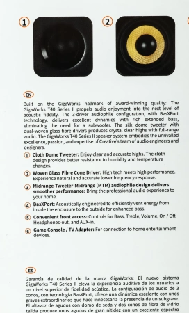 Колонки Creative GigaWorks T40 series II 2.0 черный 32Вт