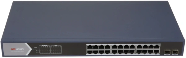 Коммутатор Hikvision DS-3E1526P-SI (L2) 24x1Гбит/с 2xКомбо(1000BASE-T/SFP) 2SFP 24PoE 370W управляемый