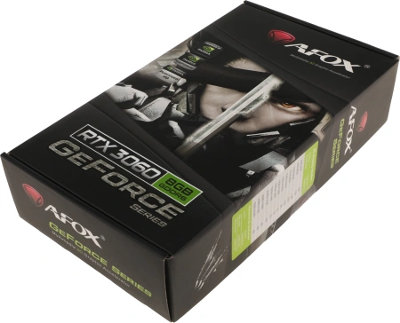 Видеокарта Afox PCI-E 4.0 AF3060-8GD6H4 NVIDIA GeForce RTX 3060 8Gb 128bit GDDR6 1320/15000 HDMIx1 DPx3 HDCP Ret