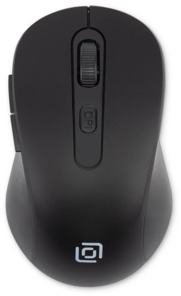 Мышь Оклик 677MW черный оптическая 1600dpi беспров. USB 6but (1520859)