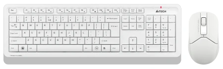 Клавиатура + мышь A4Tech Fstyler FG1012 клав:белый мышь:белый USB беспроводная Multimedia (FG1012 WHITE)