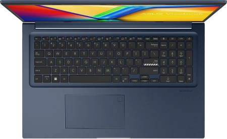 Ноутбук Asus Vivobook 17 X1704VA-AU661 U-series U300 8Gb SSD512Gb Intel UHD Graphics 17.3" IPS FHD (1920x1080) без ОС blue WiFi BT Cam (90NB10V2-M00SJ0)