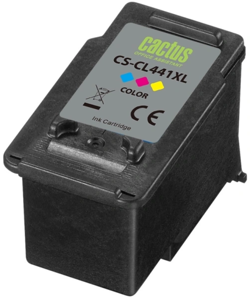 Картридж струйный Cactus CS-CL441XL CL-441XL многоцветный (18мл) для Canon Pixma GM2040/4040/GM2140/2240 с чипом