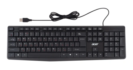 Клавиатура Acer OKW121 черный USB (ZL.KBDEE.00B) кабель 1.5м