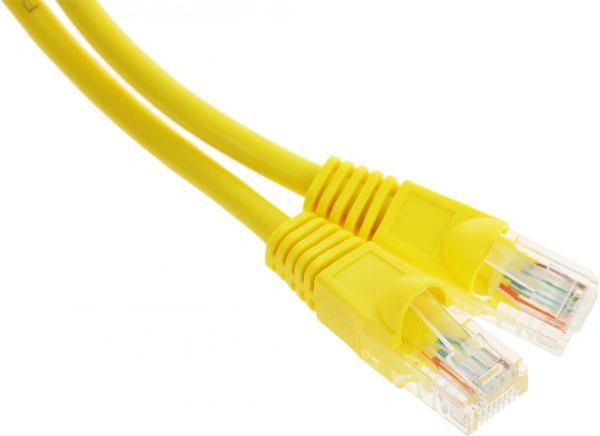 Патч-корд cat.5E stranded molded 0.5м желтый RJ-45 (m)-RJ-45 (m)