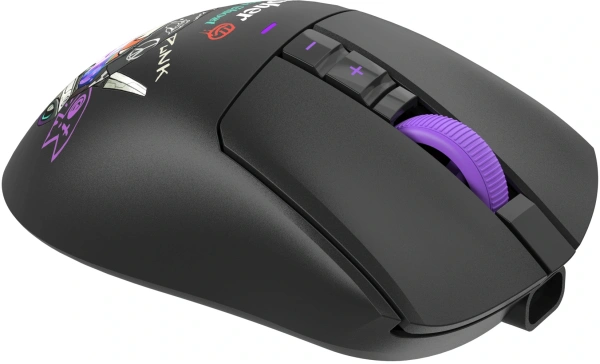Мышь A4Tech Bloody R73 Ultra Duo черный/рисунок оптическая 20000dpi беспров. USB/USB-C 7but (R73 ULTRA DUO CYPHER GHOST)