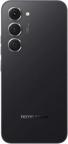 Смартфон Tecno Spark 40 Pro 128Gb 8Gb черный моноблок 3G 4G 2Sim 6.78" 1224x2720 Android 15 50Mpix 802.11 a/b/g/n/ac/ax NFC GPS GSM900/1800 Protect FM
