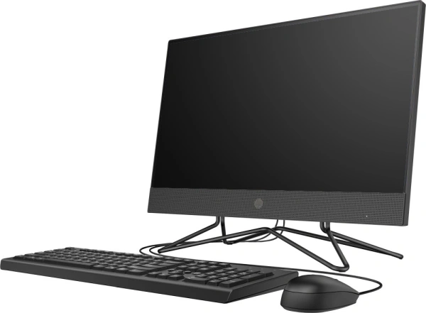 Моноблок HP 200 G4 21.5" Full HD i5 1235U (1.3) 16Gb SSD512Gb Iris Xe DVDRW CR FreeDOS GbitEth WiFi BT 65W клавиатура мышь Cam черный 1920x1080